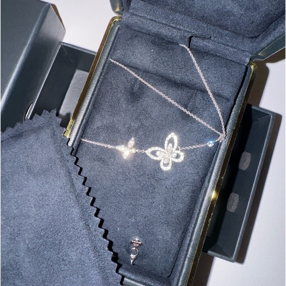 GRAFF Double Butterfly Silhouette Diamond Pendantt